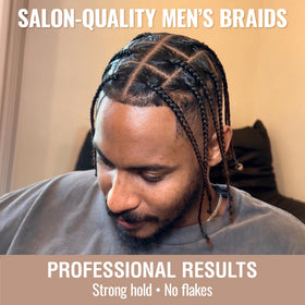 House Of Braid defining curls before and after, showing enhanced curl definition and shine