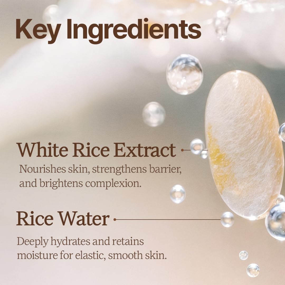 House of Dohwa close-up of rice grains in formula for gentle exfoliation