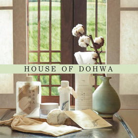 House of Dohwa rinse-off action demonstrating gentle cleansing result
