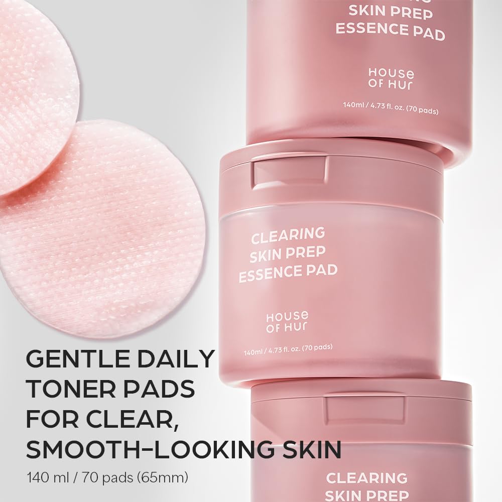 House of Hur close-up of double-sided cellulose pad, highlights exfoliating texture benefit