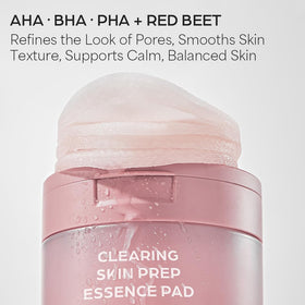 House of Hur pad textured side lifting oil and debris, demonstrates pore-clearing action