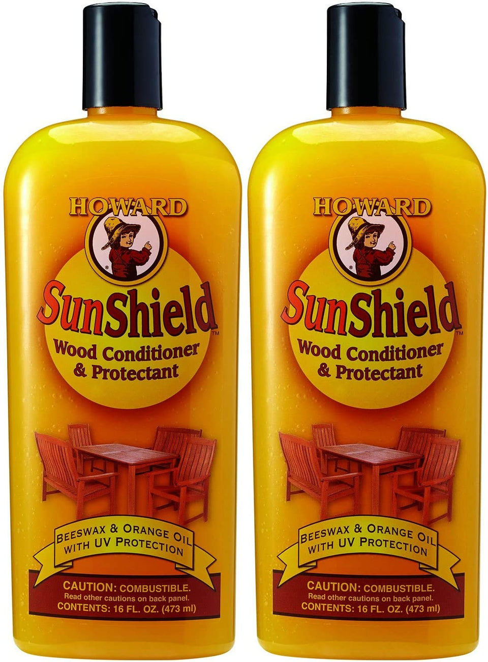 HOWARD front packaging showing two 16oz bottles and product benefit