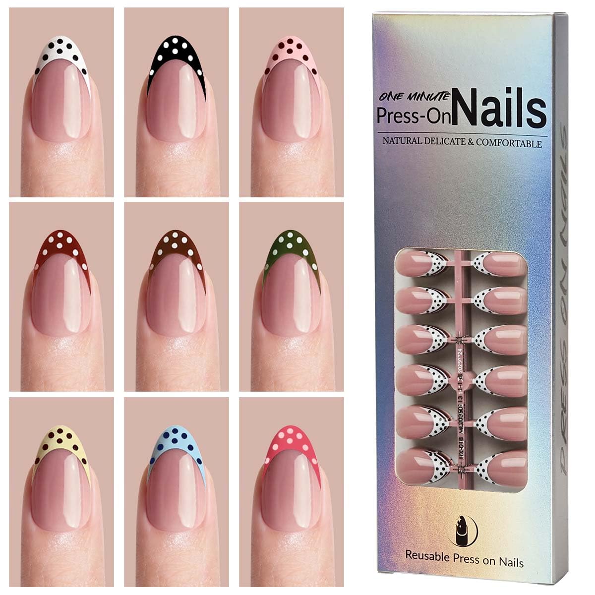 HPYFOI layout displaying 12 nail sizes for perfect fit and fast matching benefit