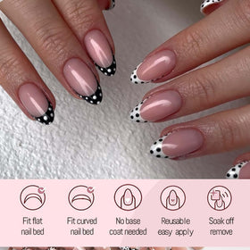 HPYFOI included tools and adhesive tabs displayed for easy at-home application benefit