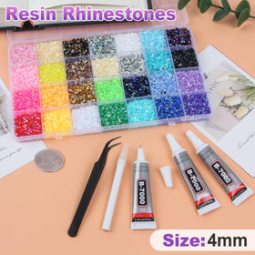 HRLbrc close-up of jelly resin rhinestones showing sparkle and durability
