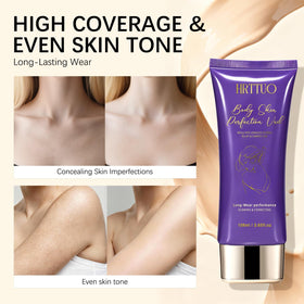 HRTTUO compact open with brush and product visible for quick touch-ups