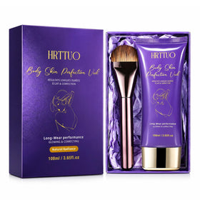 HRTTUO front packaging showing compact concealer kit and brush for easy coverage