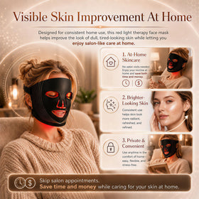 Hsaiiae mask placed on bathroom counter suggesting daily routine convenience