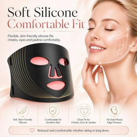 Hsaiiae mask held in hand for scale to show compact, travel-friendly size