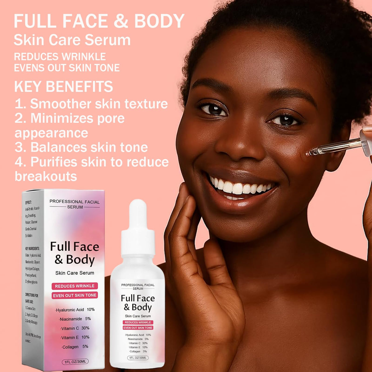 hsdtas Finones serum texture on fingertip highlighting fast absorption