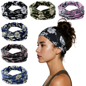 HSEM front pack of six wide headbands showing colors and variety for styling
