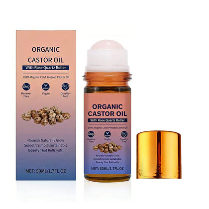 HTBGAA front packaging showing rose quartz roll-on and compact bottle benefits portability