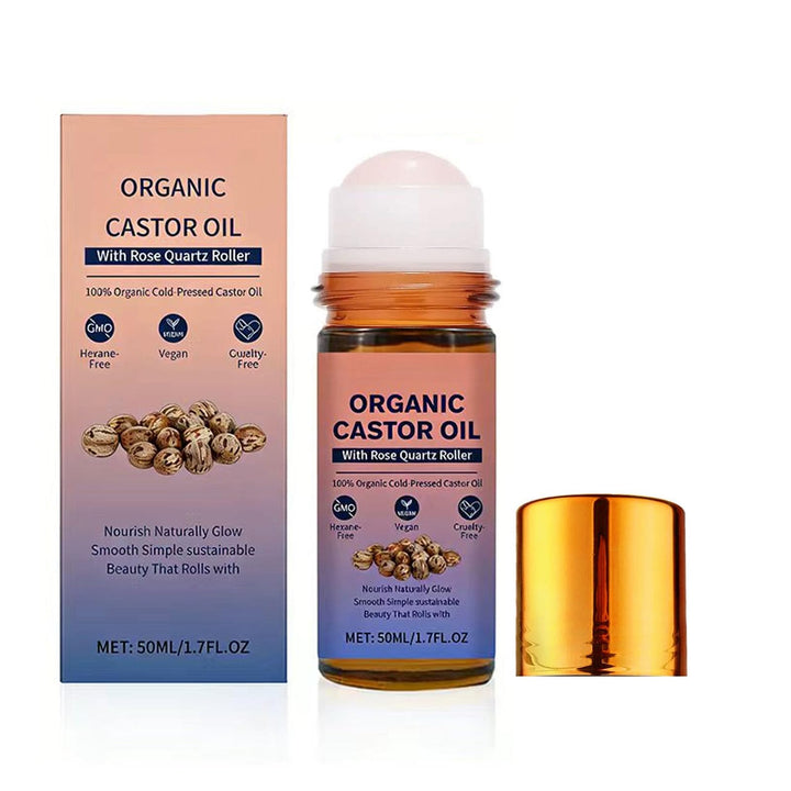 HTBGAA front packaging showing rose quartz roll-on and compact bottle benefits portability