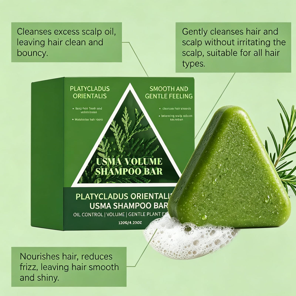Htcpuo close-up texture of shampoo bar producing creamy lather