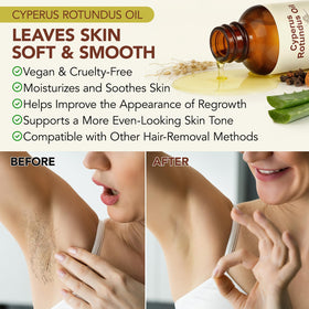 HuaangMaox applied post-shave on arm to soothe and hydrate