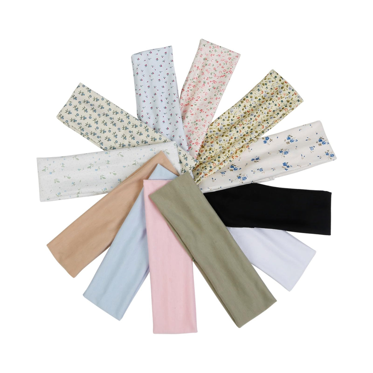 Huachi flat lay of twelve colors illustrating mix-and-match options