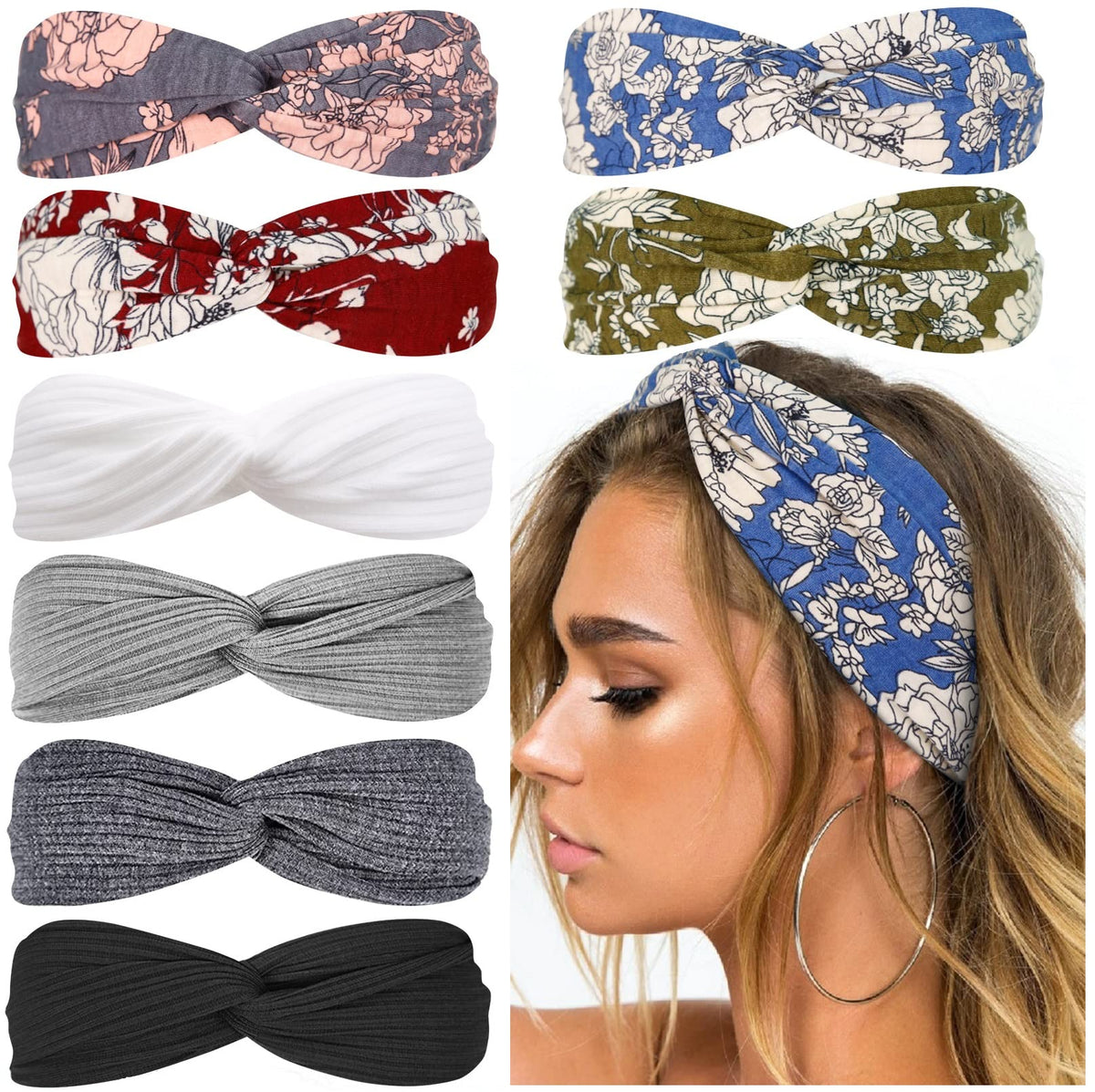 Huachi front view of packaged headband showing design and finish for easy choice