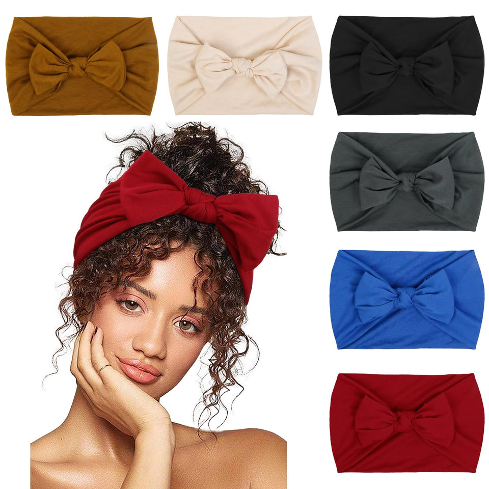 Huachi front packaging showing six-pack headbands and color variety for easy outfit matching