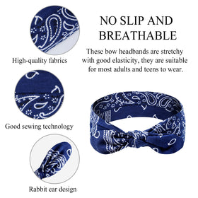 Huachi headband worn with ponytail demonstrating secure comfortable hold