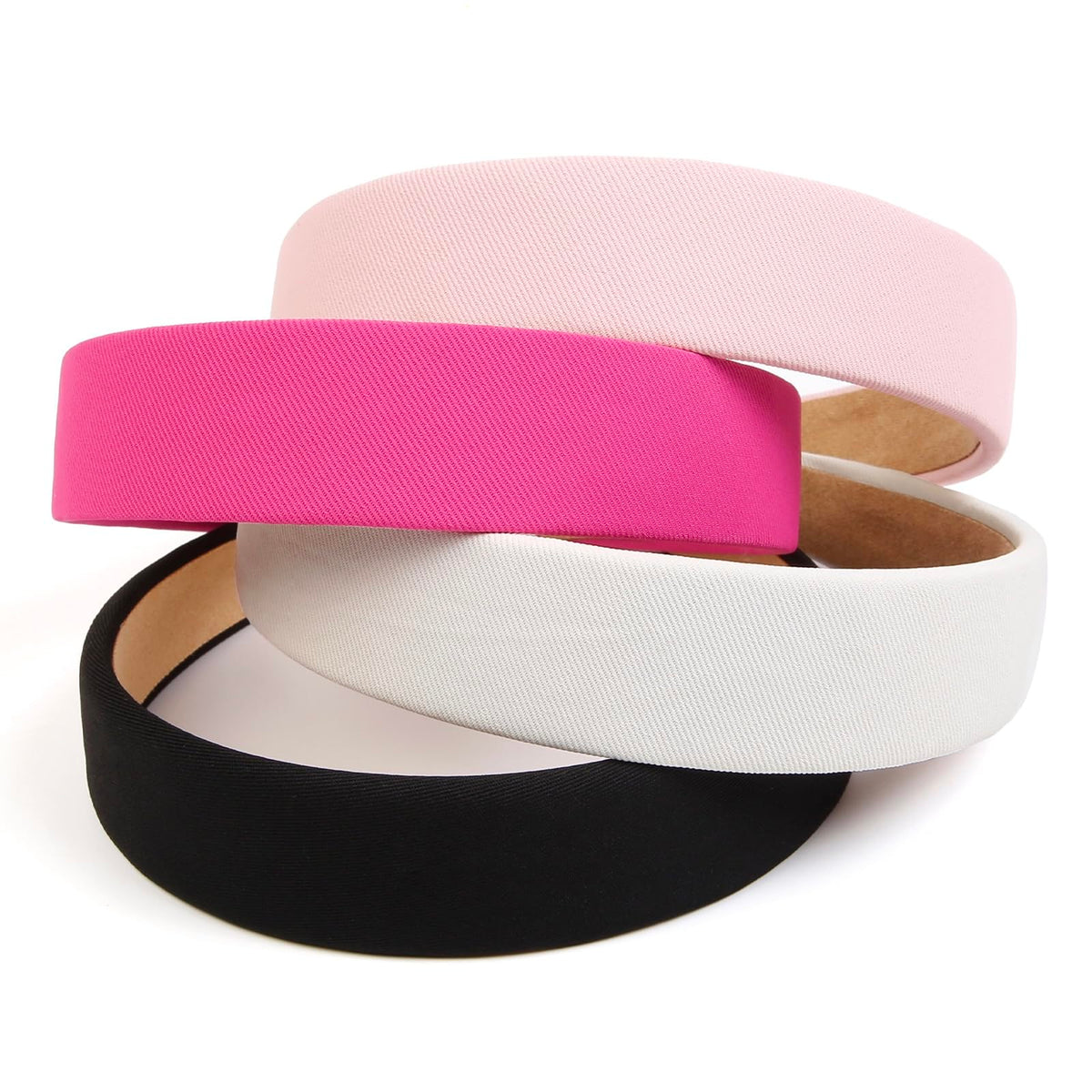 Huachi headband worn with ponytail outdoors demonstrating secure hold during activity