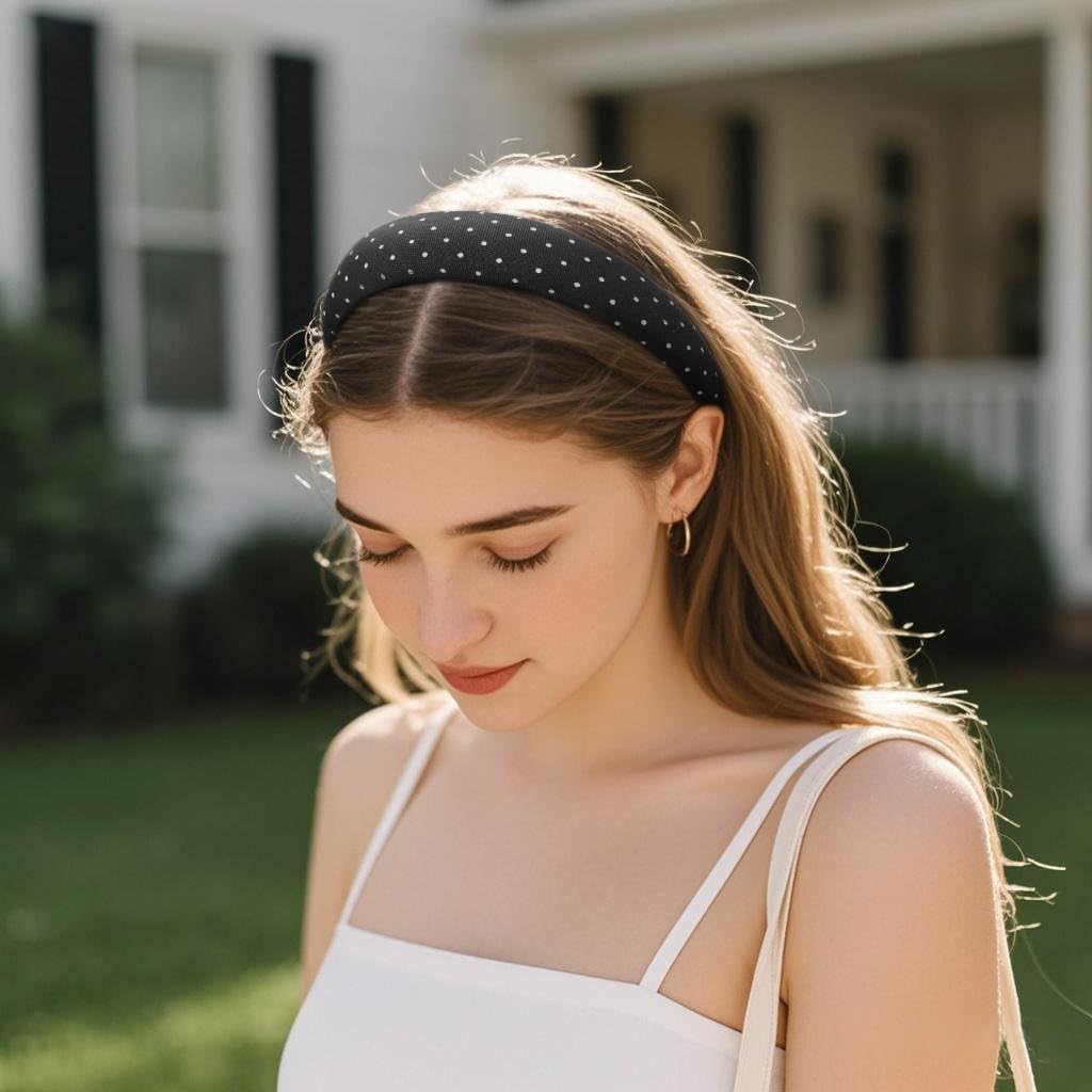 Huachi headbands packed flat in a travel bag for easy transport