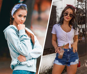 Huachi spread of twelve colors highlighting mix-and-match outfit options