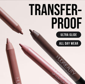 Huda close-up of pencil tips showing creamy texture and smooth glide