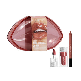 Huda front packaging showing the limited edition pink kit and travel-ready duo