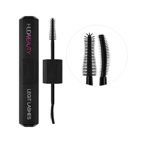 HUDA BEAUTY Legit Lashes front packaging showing dual-ended tube and branding for convenience
