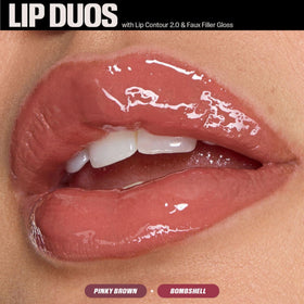 Huda lip pencil close-up highlighting the Lip Contour 2.0 tip for precise defining
