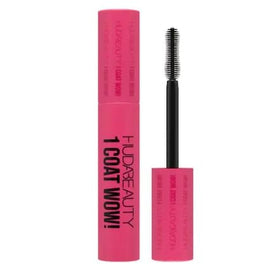 HUDA mascara Very Vanta front packaging showing tube and bold black finish