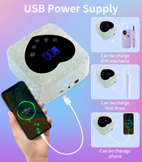 HUGMAPLE in use curing fingernails hands-free with auto sensor benefit
