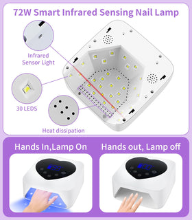 HUGMAPLE large heart-shaped display and touch timers for control
