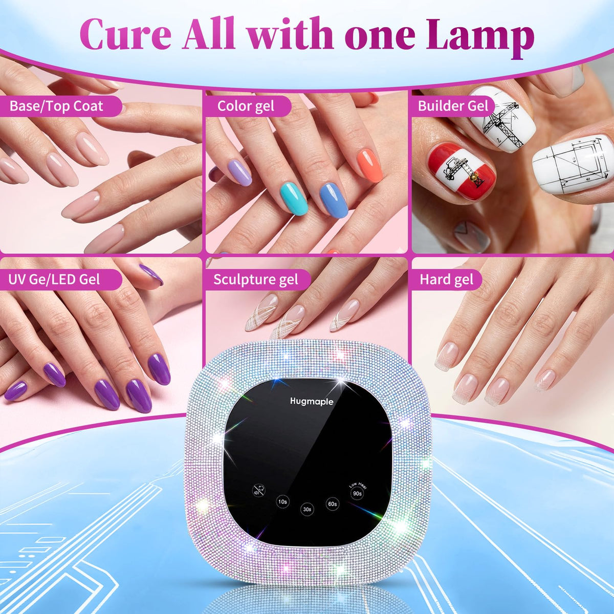 HUGMAPLE lamp in salon lifestyle scene delivering professional results on the go
