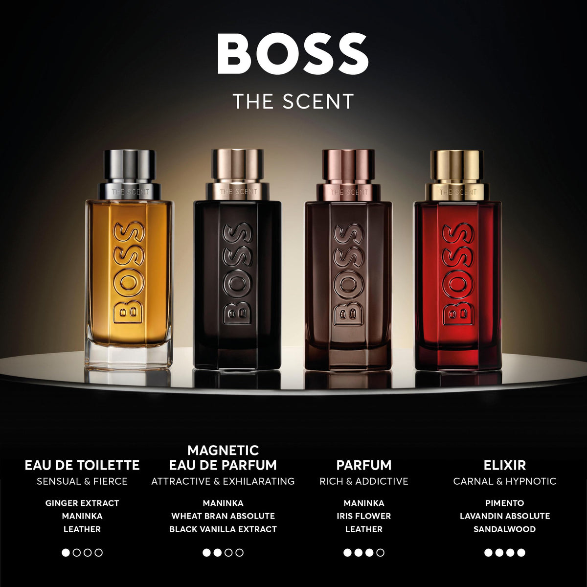 Hugo Boss shower gel paired with eau de toilette showing coordinated layering benefit