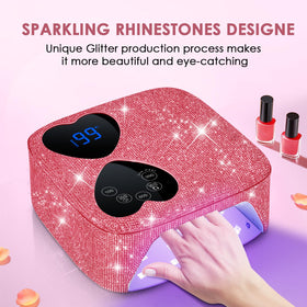 HUITINE rhinestone close-up highlighting sparkling detail and premium look benefit