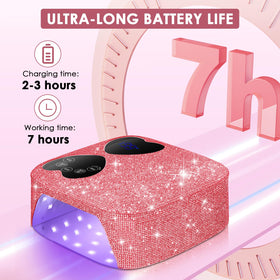HUITINE side profile showing heart-shaped touch display and easy timer control benefit