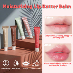 HULYHDP being applied to lips for instant hydration and subtle tint
