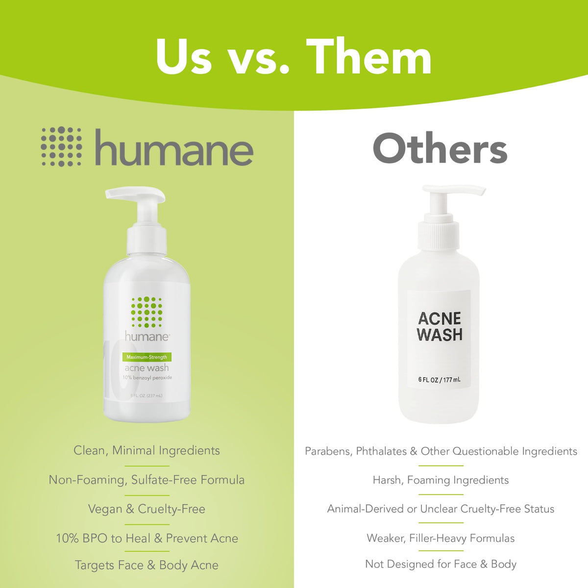 humane back label with directions and ingredients showing safe usage guidance