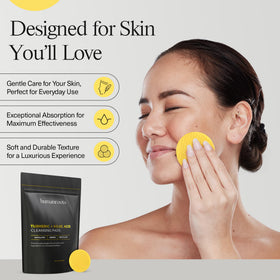 humanroots pad lightly wiping face for a quick cleansing refresh