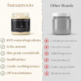 humanroots label close-up showing vanilla lavender and ingredient clarity