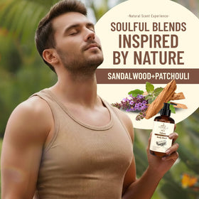 HUMBLE VIBES bottle in shower scene showing daily ritual and calming scent benefit