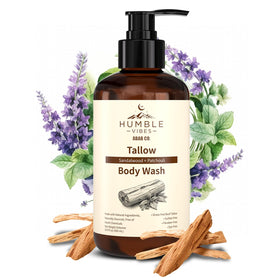 HUMBLE VIBES front bottle view showing label and size benefiting clear ingredient transparency