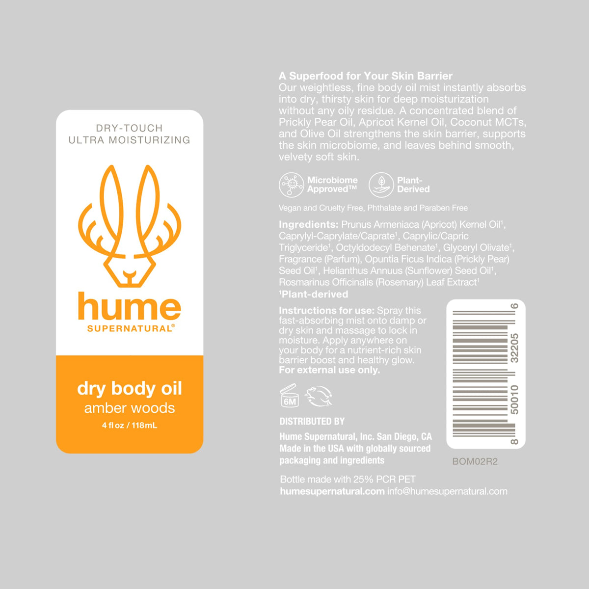 HUME SUPERNATURAL lifestyle bathroom scene suggesting daily post-shower use