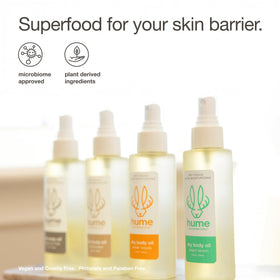 HUME SUPERNATURAL ingredient label closeup showing plant-based transparency