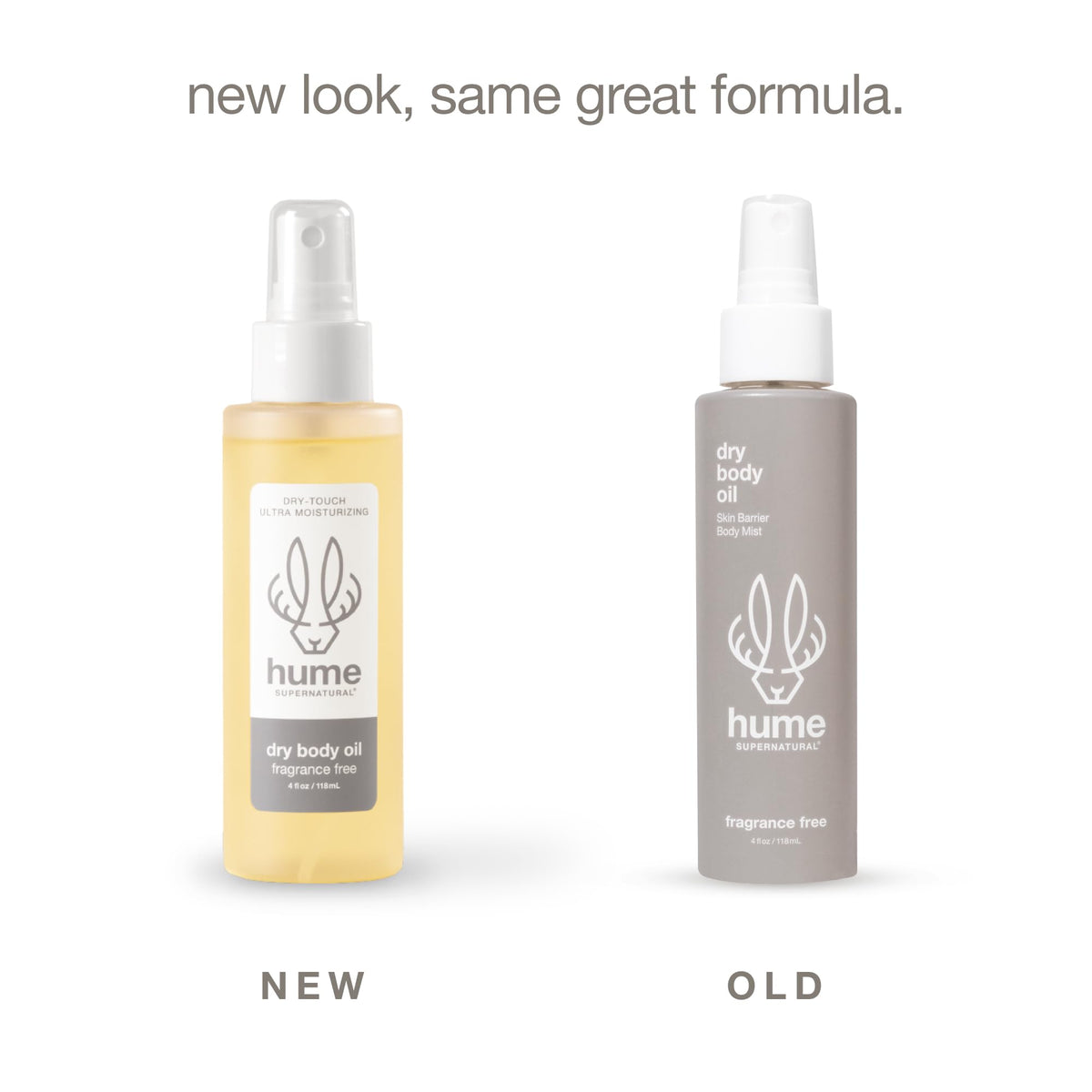 HUME SUPERNATURAL spray action capturing fine mist for quick, even application