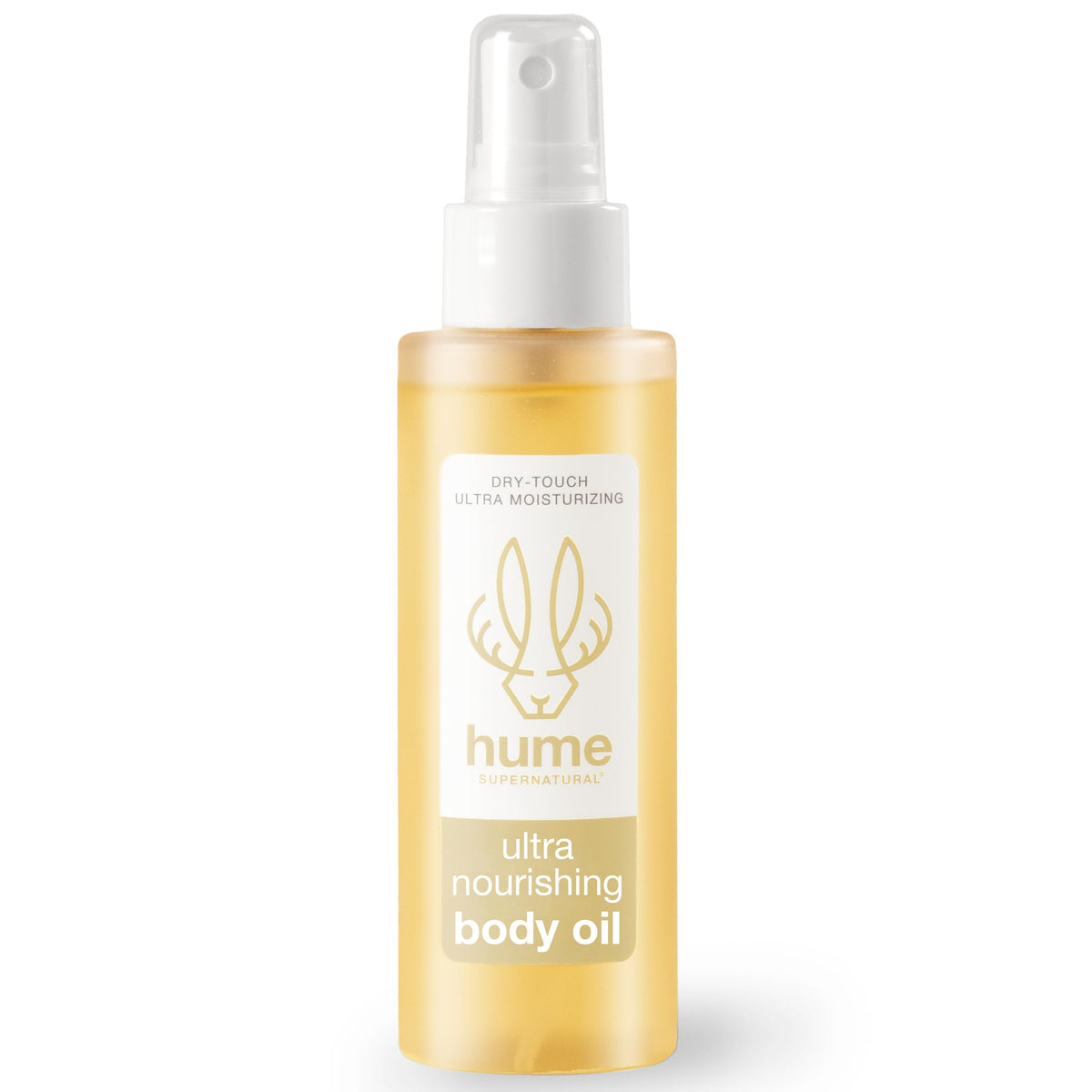 HUME SUPERNATURAL front packaging shows bottle and benefits