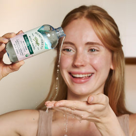Humphreys bottle on bathroom vanity suggesting daily routine benefit