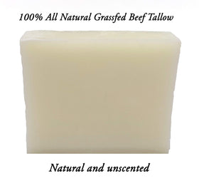 Hunter Cattle Co. close-up of bar texture showing smooth tallow surface and natural finish
