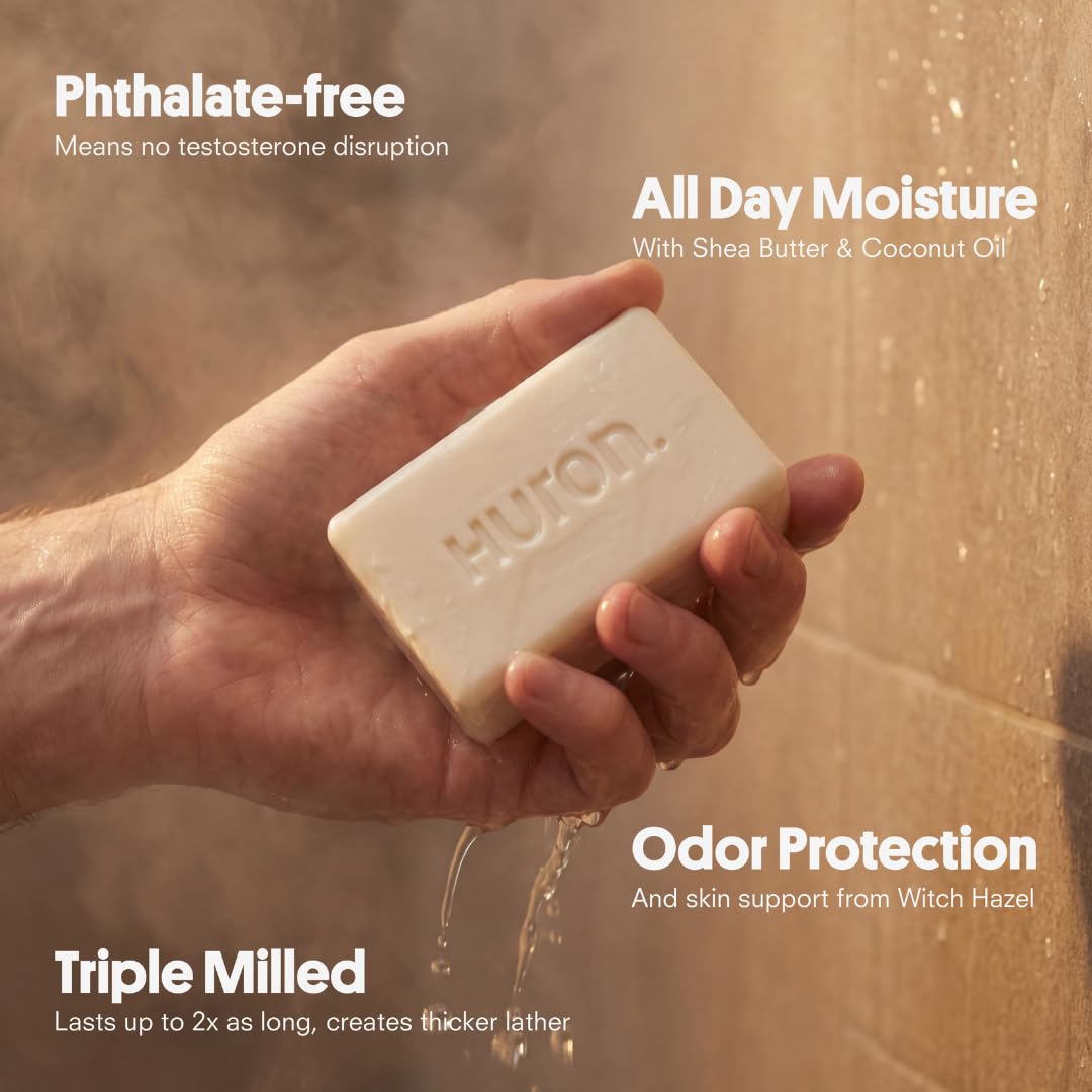 Huron bar producing creamy lather for efficient cleansing benefit